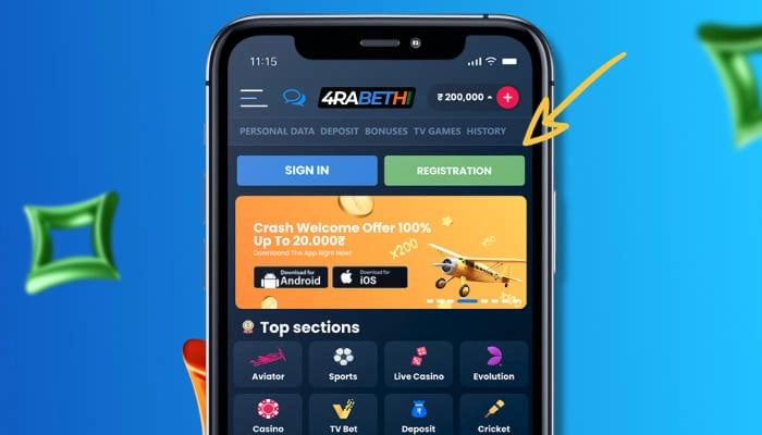 4rabet app registration
